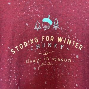 Southern Bliss Co. Women’s 3XL long sleeved Tshirt. Burgundy speckled w/ gray